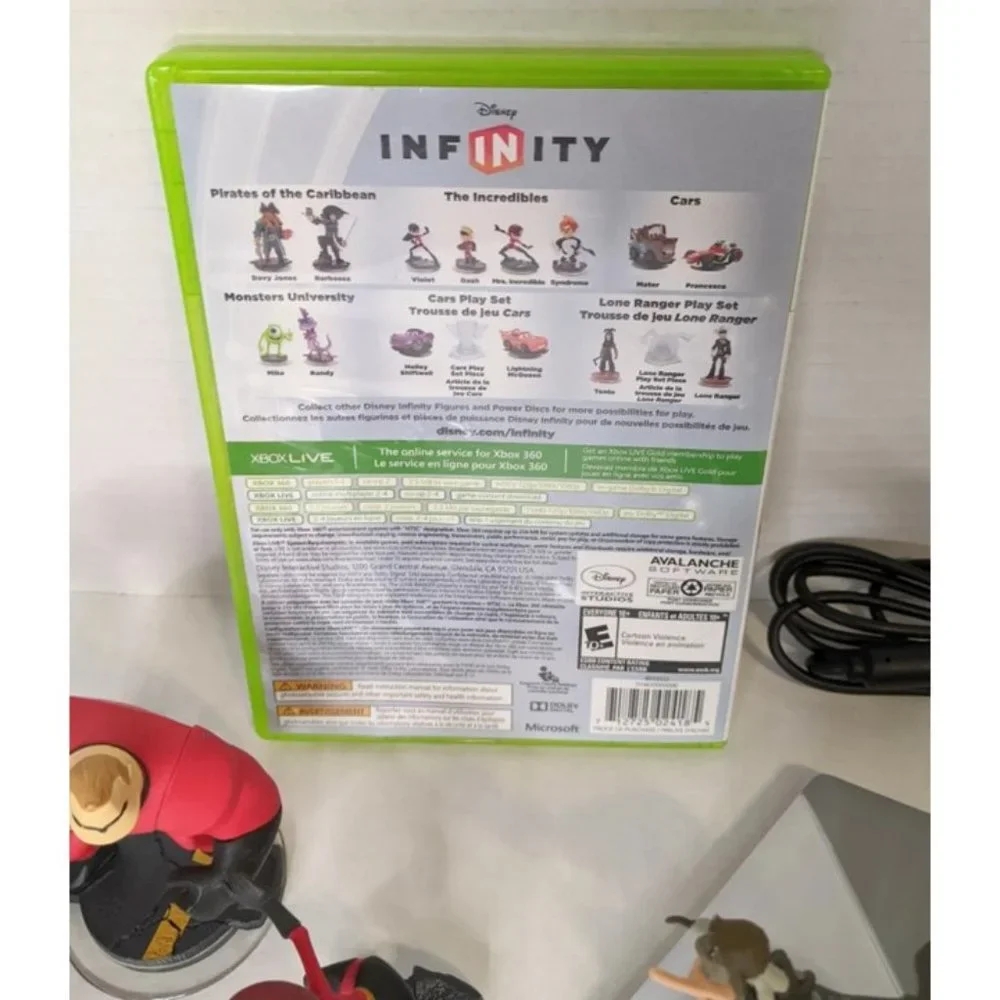 DISNEY INFINITY Game Portal Figures Lot XBOX 360 Pirates Marvel Monster Rapunzel